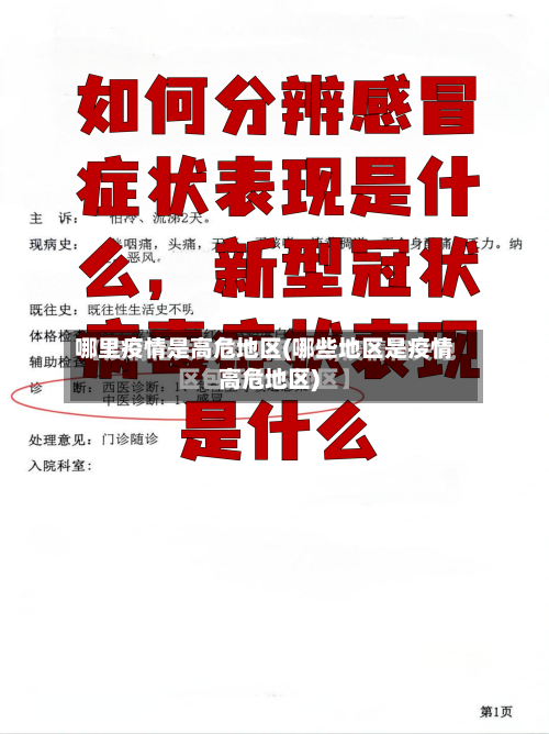 哪里疫情是高危地区(哪些地区是疫情高危地区)-第2张图片