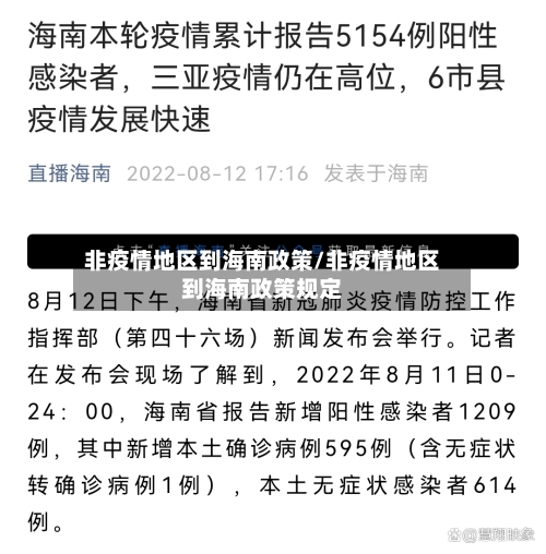 非疫情地区到海南政策/非疫情地区到海南政策规定-第2张图片