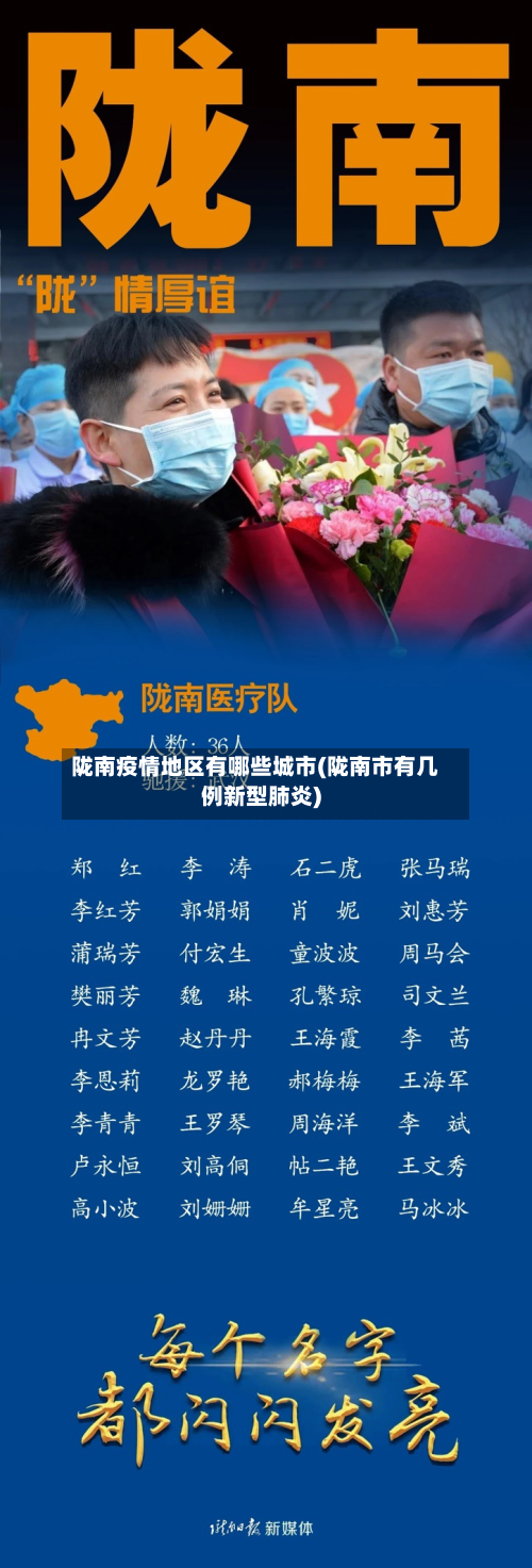 陇南疫情地区有哪些城市(陇南市有几例新型肺炎)