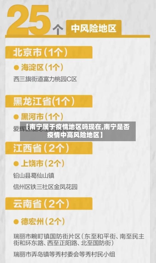 【南宁属于疫情地区吗现在,南宁是否疫情中高风险地区】-第2张图片