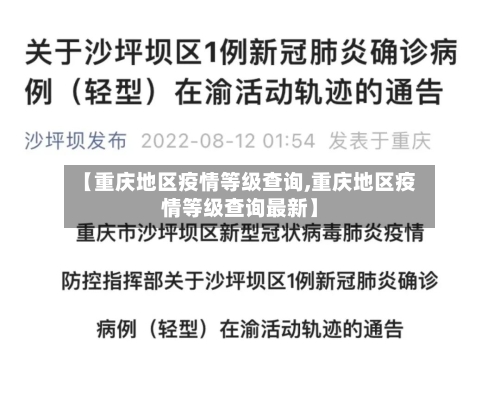 【重庆地区疫情等级查询,重庆地区疫情等级查询最新】