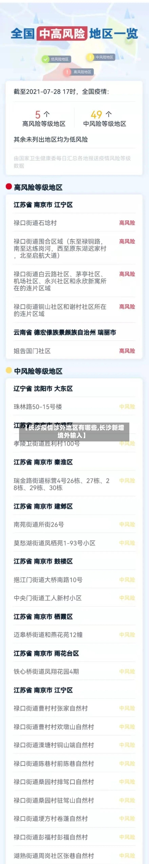 【长沙疫情涉外地区有哪些,长沙新增境外输入】