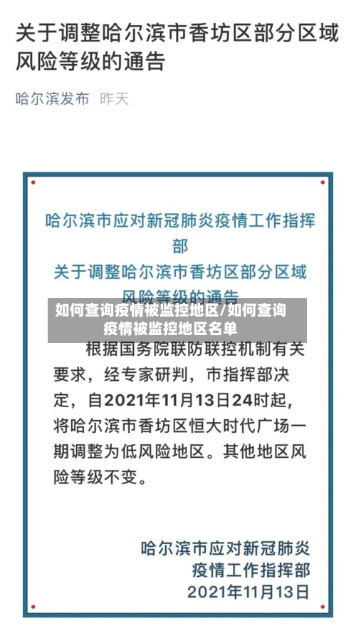 如何查询疫情被监控地区/如何查询疫情被监控地区名单