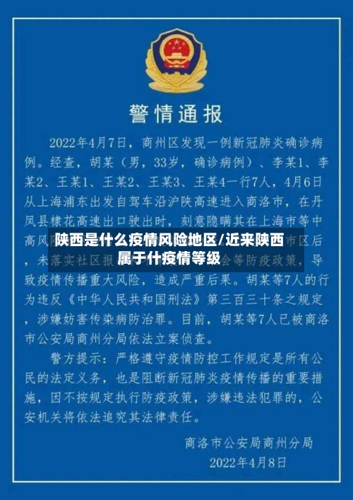 陕西是什么疫情风险地区/近来陕西属于什疫情等级