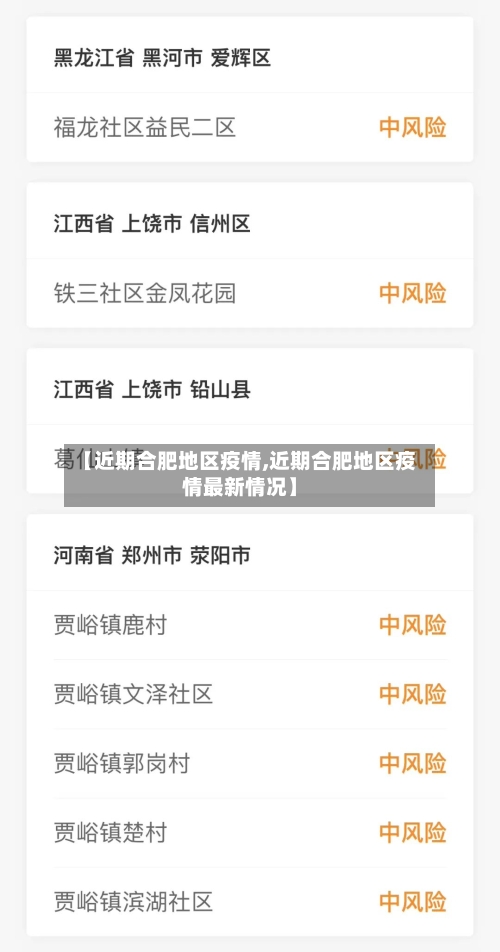 【近期合肥地区疫情,近期合肥地区疫情最新情况】-第2张图片