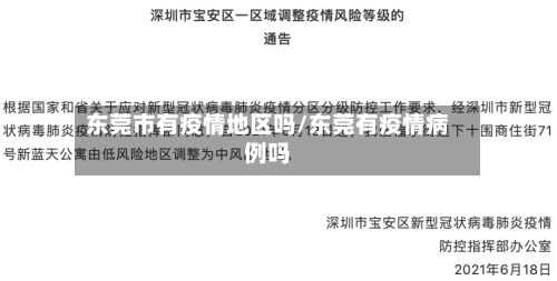 东莞市有疫情地区吗/东莞有疫情病例吗
