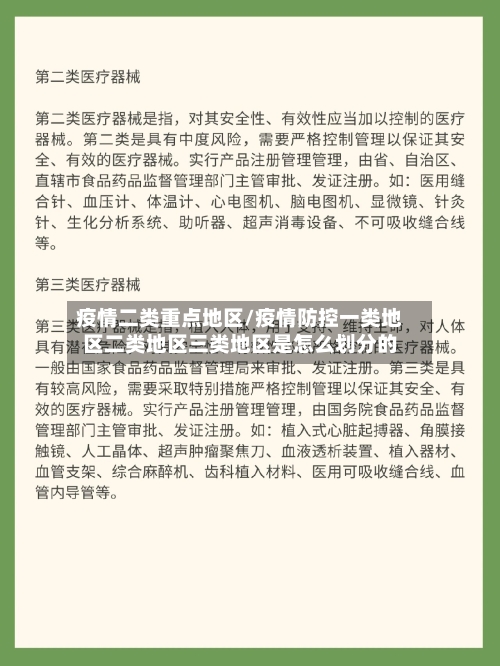 疫情二类重点地区/疫情防控一类地区二类地区三类地区是怎么划分的-第2张图片