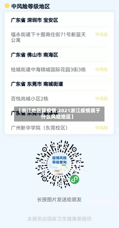 【浙江地区算疫情,2021浙江疫情属于什么风险地区】-第3张图片