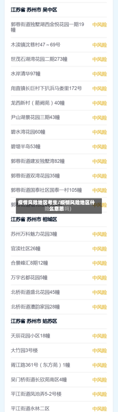 疫情风险地区考生/疫情风险地区什么意思-第2张图片